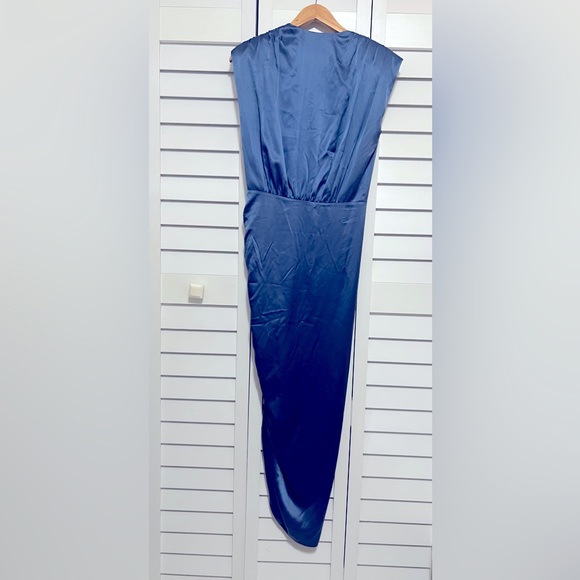 🔴 SOLD Veronica Beard Steel Blue Silk Dress - Picture 8 of 14